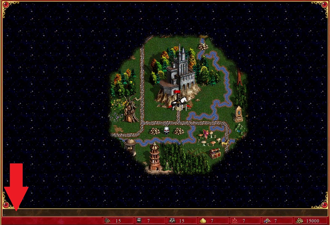 Как вводить читы Heroes of Might and Magic 3