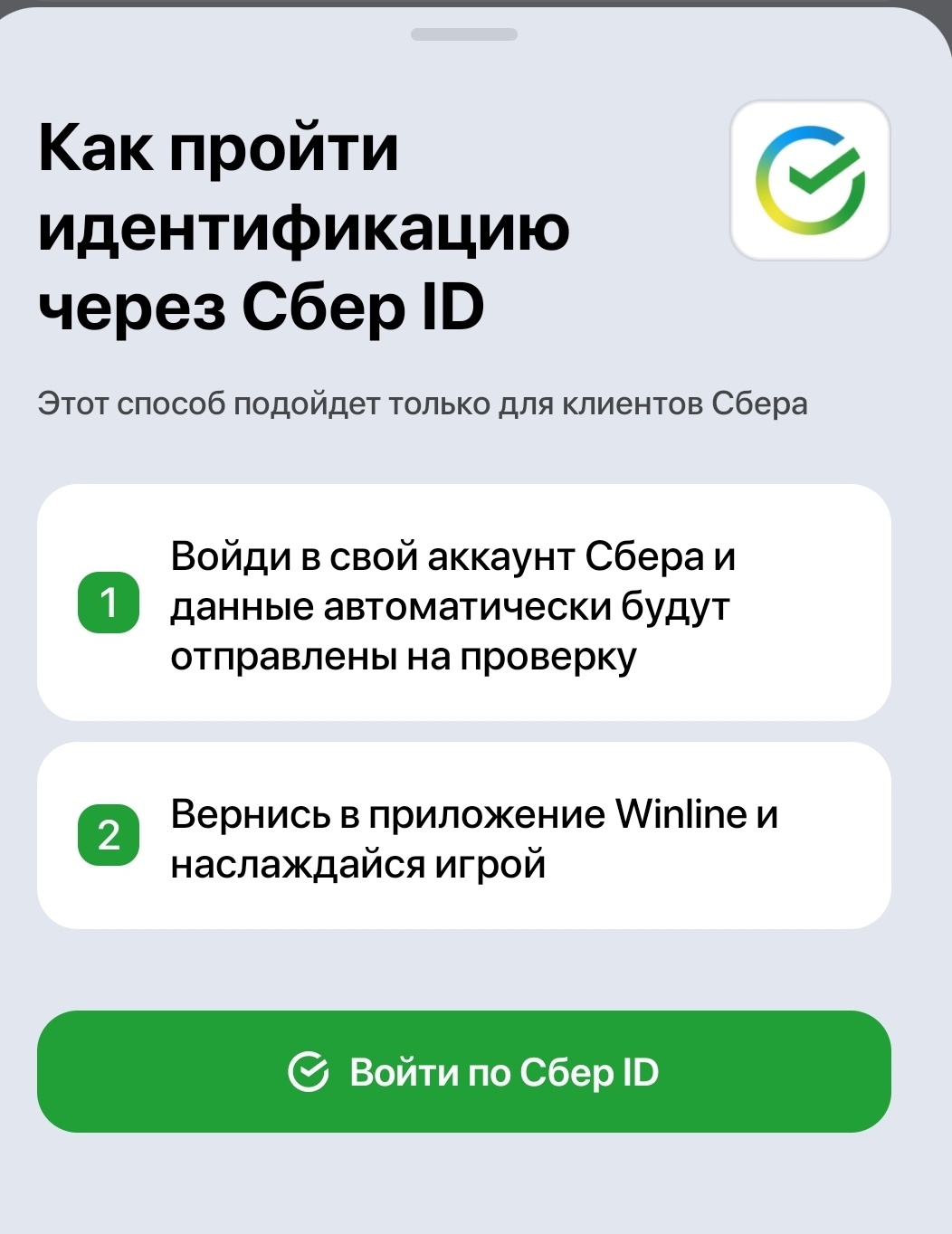Идентификация через сервисы «Т‑Банк ID» и «Сбер ID»
