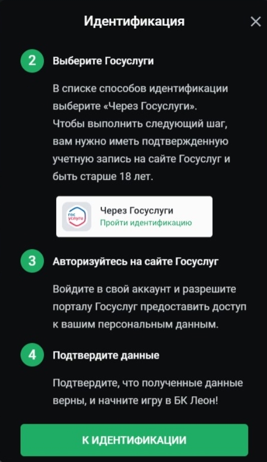 Идентификация в Леон